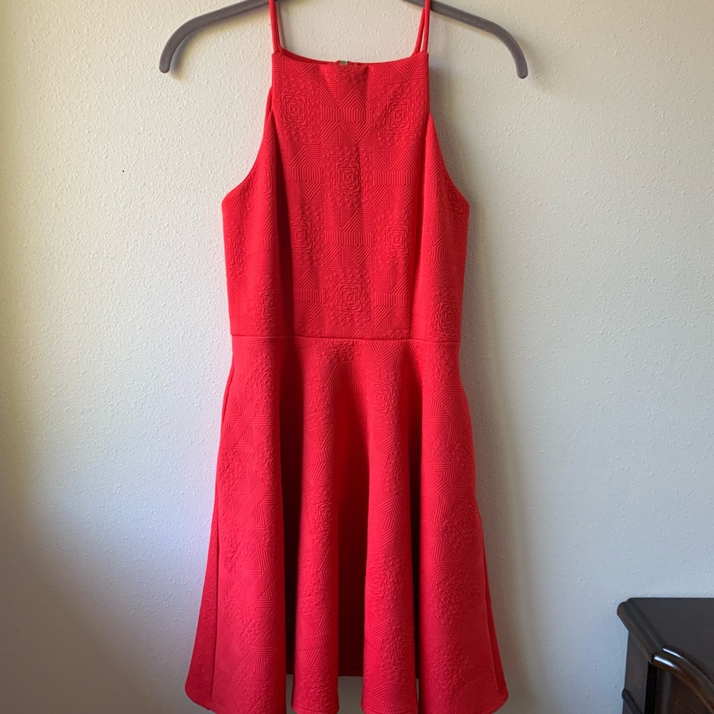 Dee Elle Red Halter Skater Dress 🌹